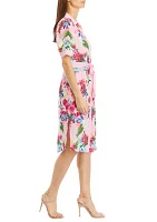 Women's Floral Printed Shirtdress