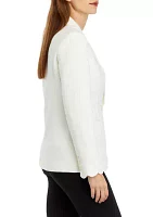 Women's Scallop Edge One Button Jacket