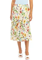 Petite Sunray Garden Print Skirt