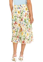 Petite Sunray Garden Print Skirt