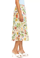 Petite Sunray Garden Print Skirt