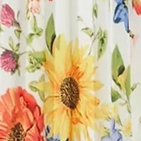 Plus Sunray Garden Print Skirt