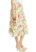 Women's Floral Pleated Skirt