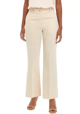 Petite Full Length Wide Leg Pants