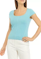 Petite Square Neck Top