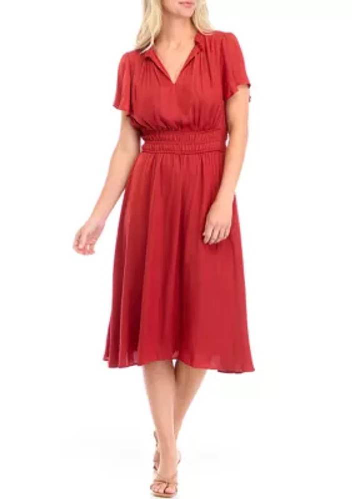 Women's Flutter Sleeve Airflow Dress