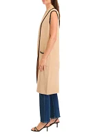 Women's Sleeveless Open Front Cardigan