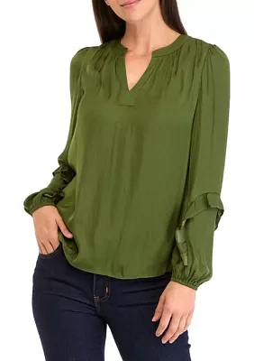 Women's Split Neck Blouse