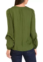 Women's Split Neck Blouse