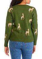 Women's Horse Printed Sweater