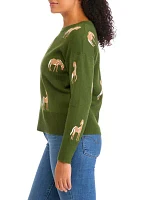 Women's Horse Printed Sweater