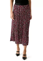 Women's Printed Pleated Skirt