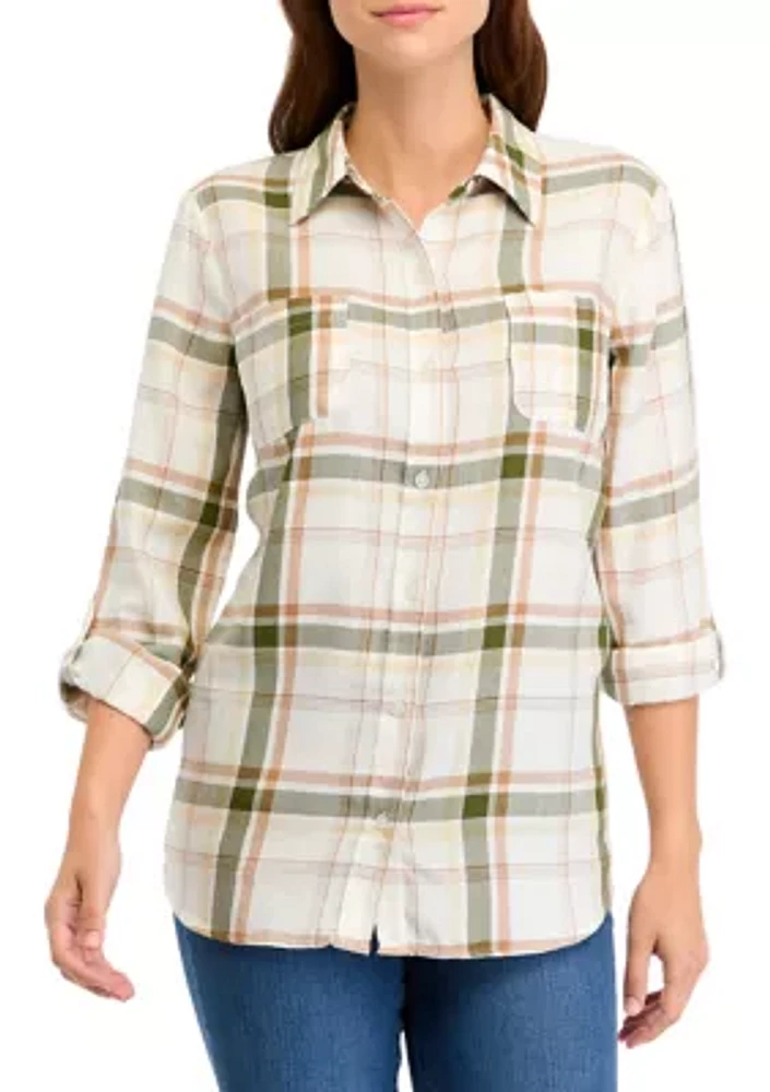 Women's Long Sleeve Flannel Shirt