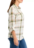 Women's Long Sleeve Flannel Shirt