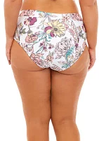 Plus Banded High Waist Swim Bottoms