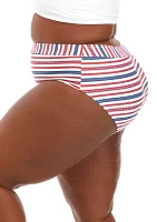 Plus Americana Banded High Waist Swim Bottoms