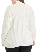 Plus Reversible Directional Stitched Sweater