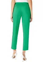 Petite Fly Front Duke Slim Ankle Pants