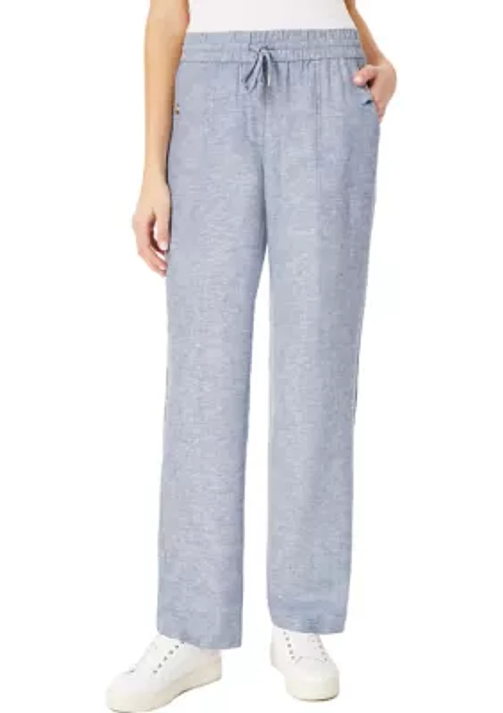 Women's Pull On Linen Trousers