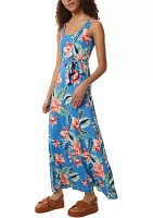 Women's Sleeveless Printed Maxi Dress