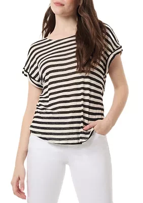 Women's Short Sleeve Striped T-Shirt