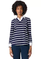 Women's 2Fer Striped Top