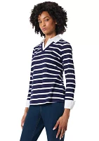 Women's 2Fer Striped Top