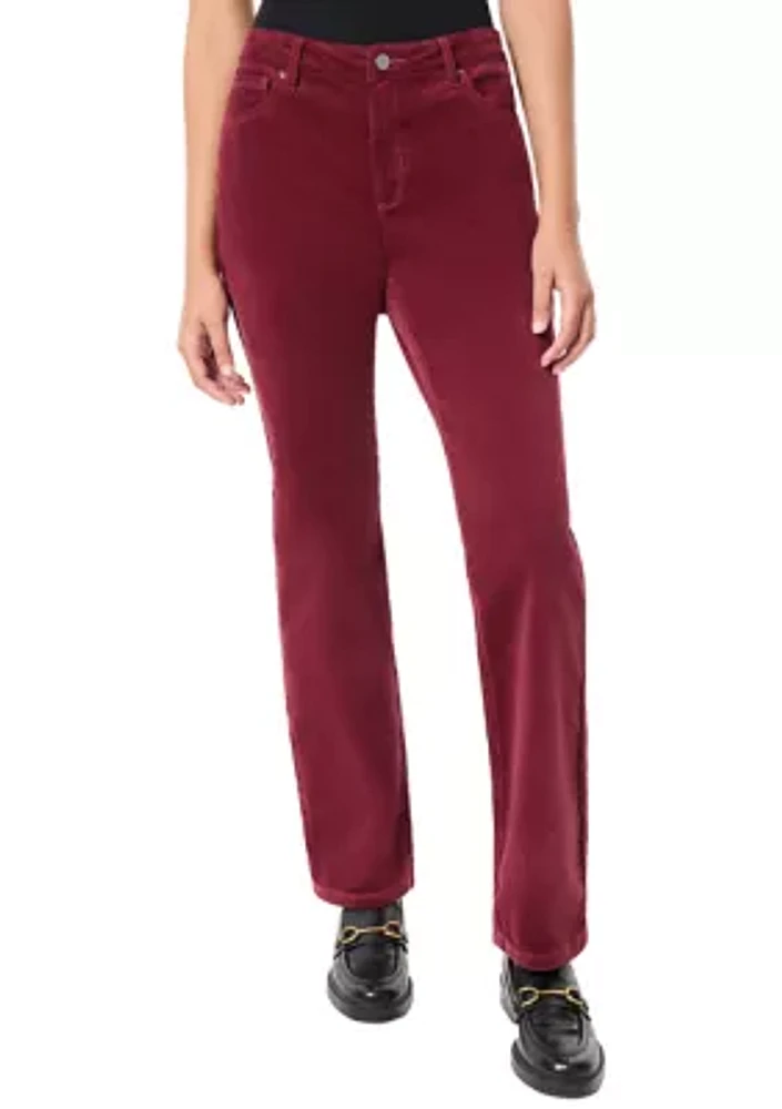 Petite Lexington Straight Leg Corduroy Jeans