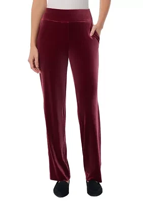 Women's Velour Pull On Pants