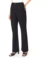 Petite Lexington Flare Jeans with Welt Pockets