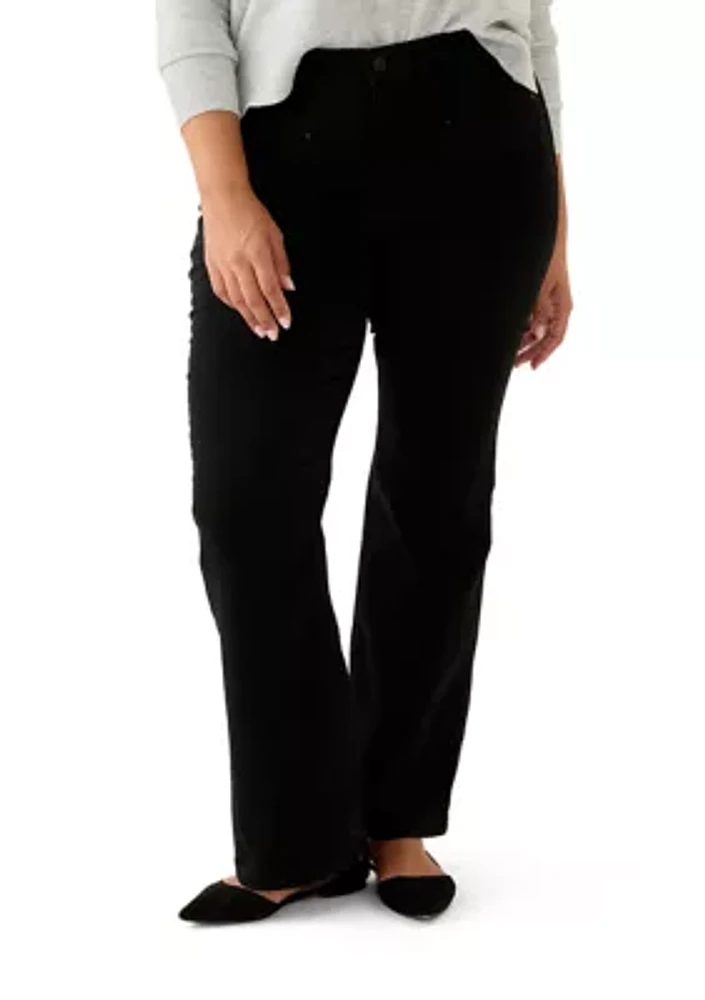 Plus Lexington Flare Pants with Welt Pockets