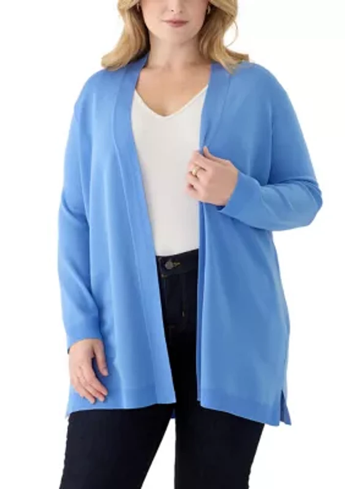 Plus Open Front Cardigan