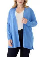 Plus Open Front Cardigan