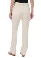 Petite Fly Front Lexington Straight Pants