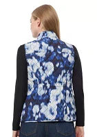 Women's Printed Quilted Sleeveless Vest