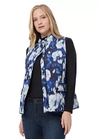 Women's Printed Quilted Sleeveless Vest