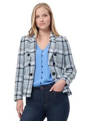 Petite Faux Double Breasted Blazer