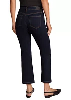 Petite Cropped Kick Flare Jeans