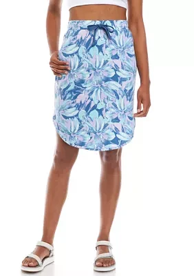 Women's Mid Rise Printed Skirt