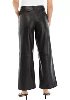 Women's The Mia Cropped Vegan Leather Trouser Pants