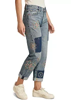 Women's Mid Rise Boyfriend Jeans