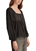 Lace Paneled Tunic T-Shirt