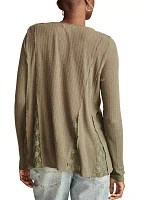 Women's Lace Swing Henley Shirt