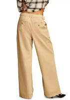 Women's Wide Leg Pleated Trousers