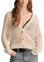 Open Work Half Stitch Cardigan