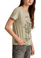 Women's Embellished Floral Graphic T-Shirt