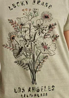 Women's Embellished Floral Graphic T-Shirt