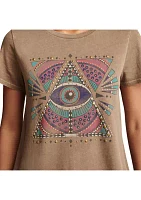 Women's Geometric Celestial Graphic T-Shirt