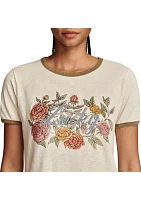 Women's Embroidered Floral T-Shirt