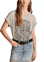 Floral Embroidery Perfect T-Shirt